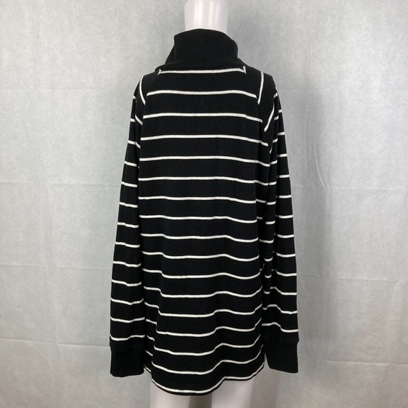 J. Crew Shirt Womens Sz M Striped Cotton Diagonal Collar Buttons Cozy Knit - Picture 4 of 8
